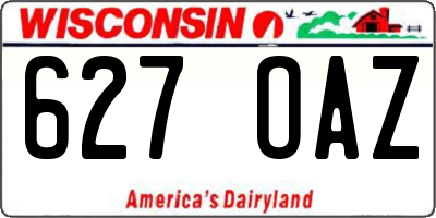 WI license plate 627OAZ