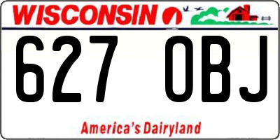 WI license plate 627OBJ