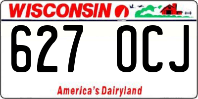WI license plate 627OCJ