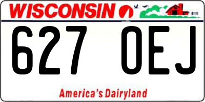WI license plate 627OEJ