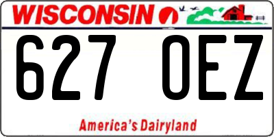 WI license plate 627OEZ