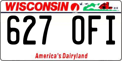 WI license plate 627OFI