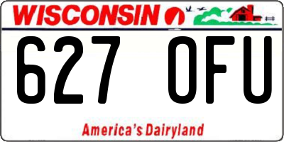WI license plate 627OFU