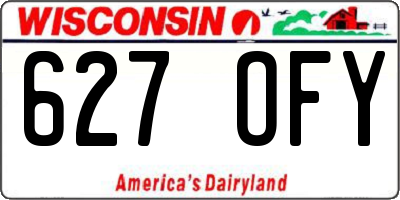 WI license plate 627OFY