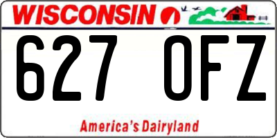WI license plate 627OFZ