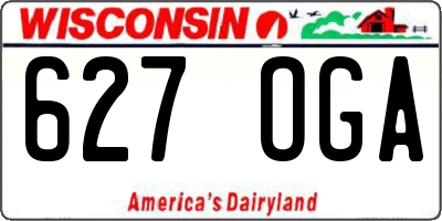 WI license plate 627OGA
