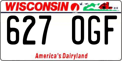 WI license plate 627OGF