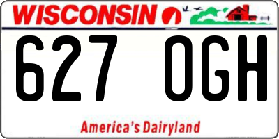 WI license plate 627OGH