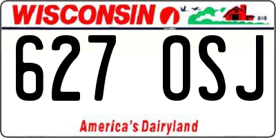 WI license plate 627OSJ