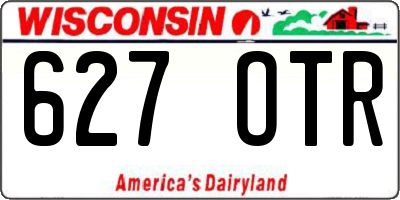 WI license plate 627OTR