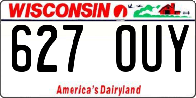 WI license plate 627OUY