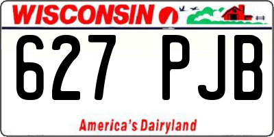 WI license plate 627PJB