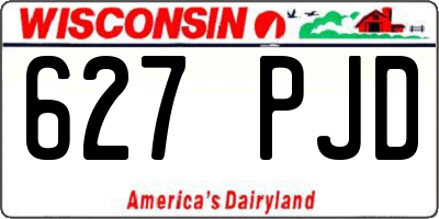WI license plate 627PJD