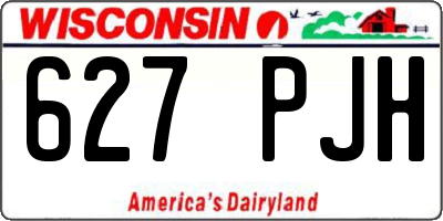 WI license plate 627PJH