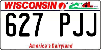 WI license plate 627PJJ