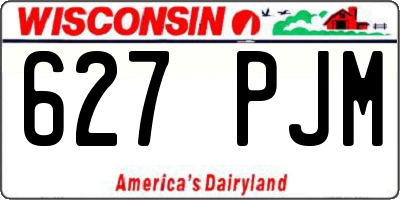 WI license plate 627PJM