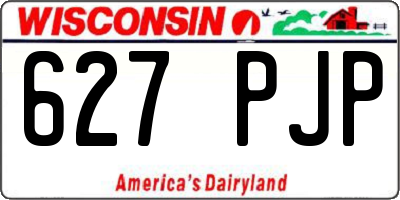 WI license plate 627PJP
