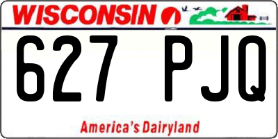 WI license plate 627PJQ