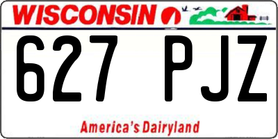 WI license plate 627PJZ