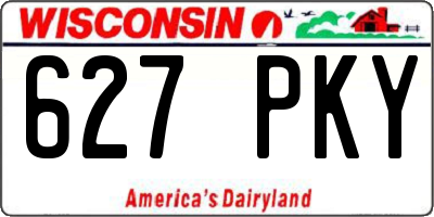 WI license plate 627PKY