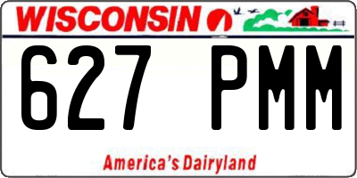 WI license plate 627PMM