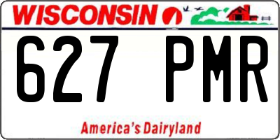 WI license plate 627PMR