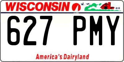 WI license plate 627PMY