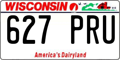 WI license plate 627PRU