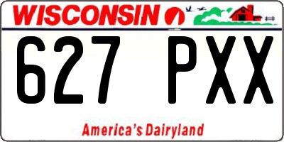 WI license plate 627PXX