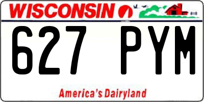 WI license plate 627PYM