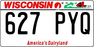 WI license plate 627PYQ