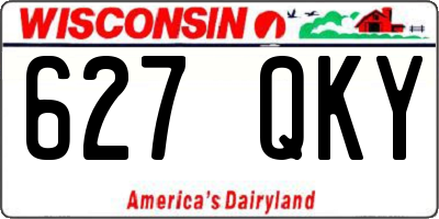 WI license plate 627QKY