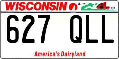 WI license plate 627QLL