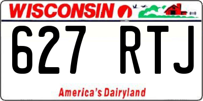 WI license plate 627RTJ