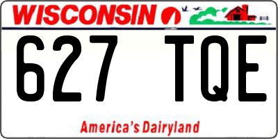 WI license plate 627TQE