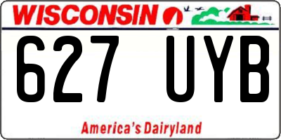 WI license plate 627UYB