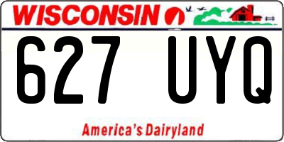 WI license plate 627UYQ