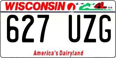 WI license plate 627UZG