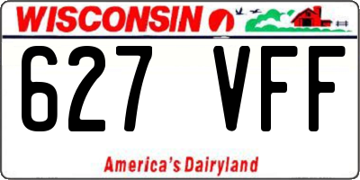 WI license plate 627VFF