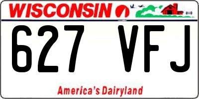 WI license plate 627VFJ