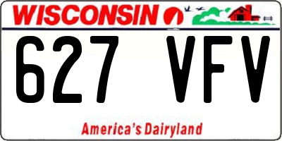 WI license plate 627VFV