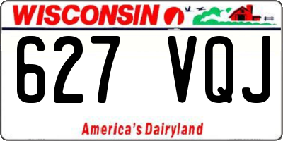 WI license plate 627VQJ