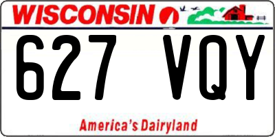 WI license plate 627VQY