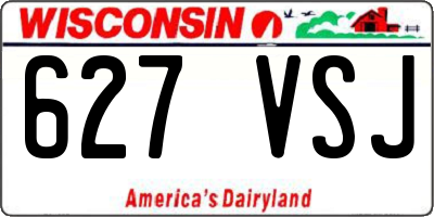 WI license plate 627VSJ