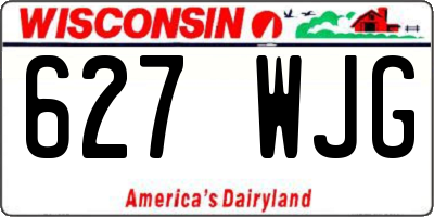 WI license plate 627WJG