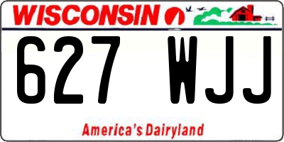 WI license plate 627WJJ