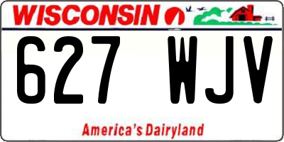 WI license plate 627WJV