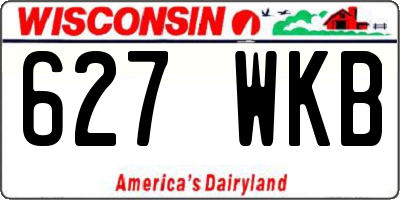 WI license plate 627WKB