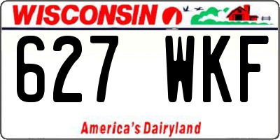 WI license plate 627WKF