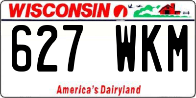 WI license plate 627WKM